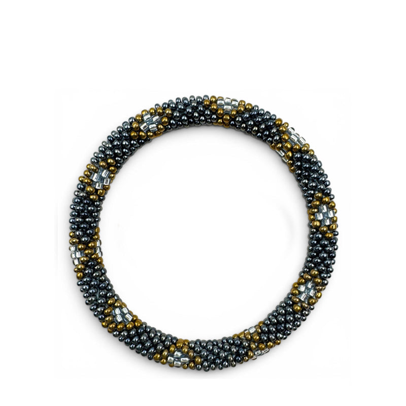 Nepalese Bracelet grey/gold G13