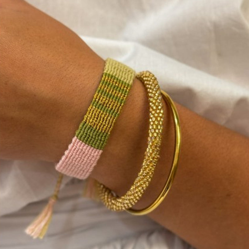 Nepalese Bracelet light gold A87 Maison Kizo
