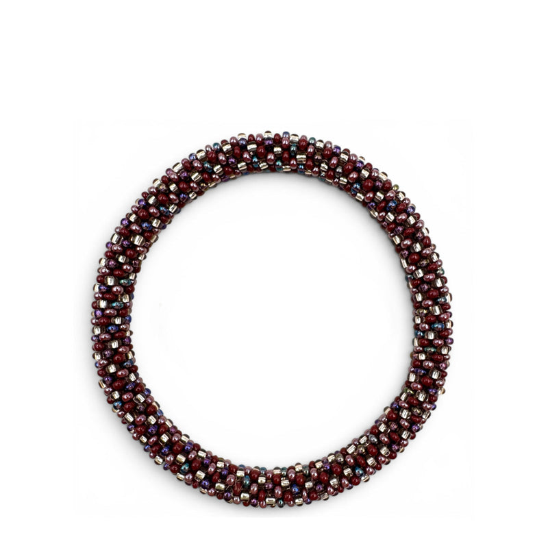 Nepalese Bracelet multi burgundy F23