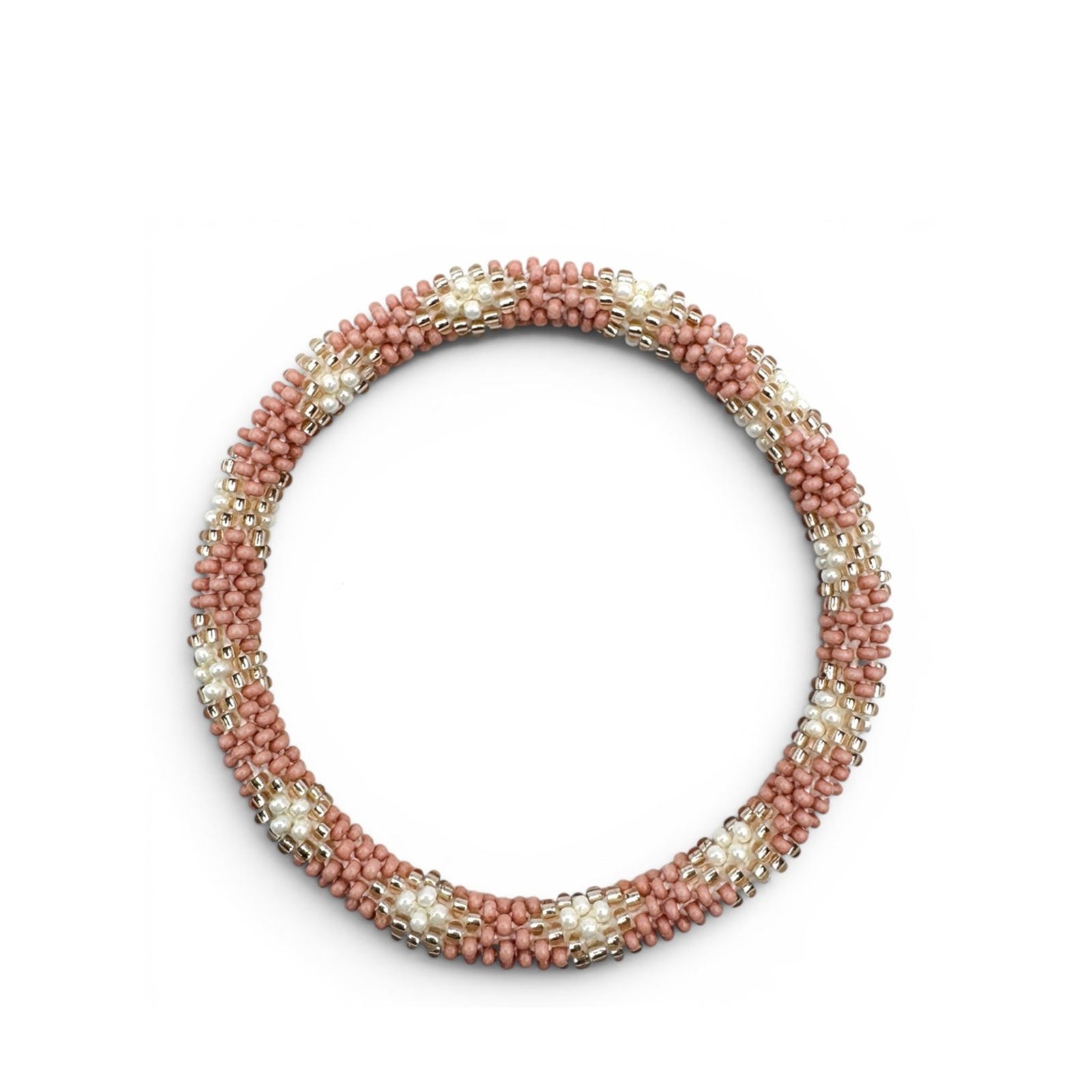 Nepalese Bracelet nude chevron CHEVI-16