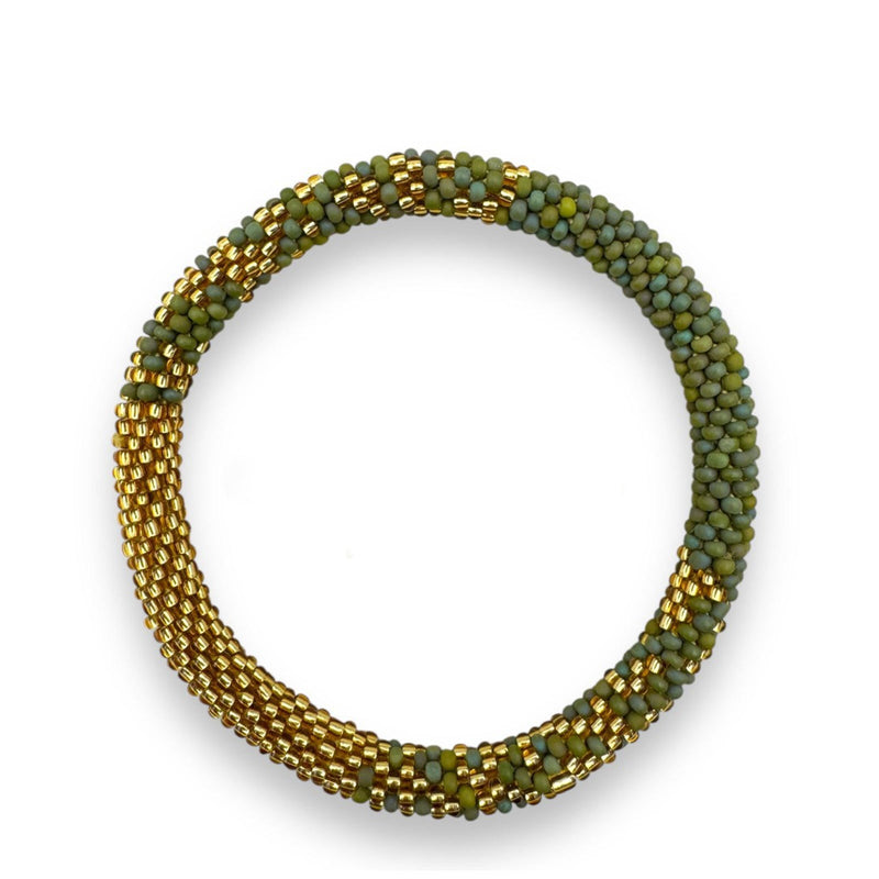 Nepalese Bracelet olive/gold fade B07 Maison Kizo