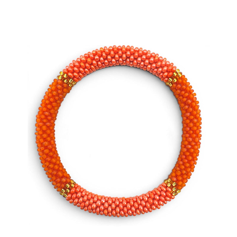 Nepalese Bracelet orange/gold E64 Maison Kizo