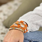 Nepalese Bracelet orange/gold Maison Kizo