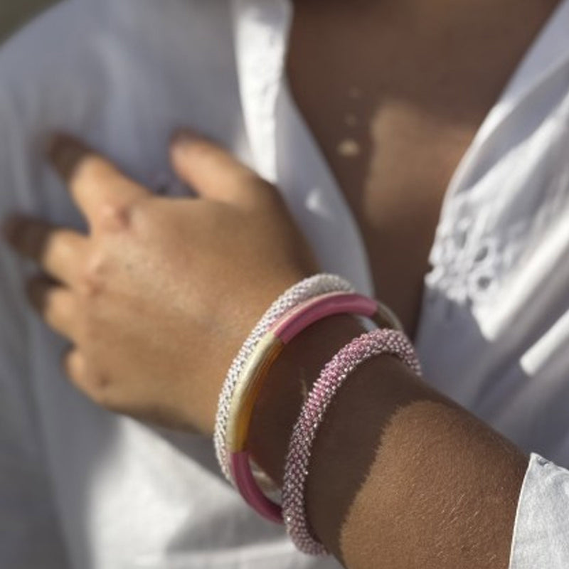 Nepalese Bracelet pink R34