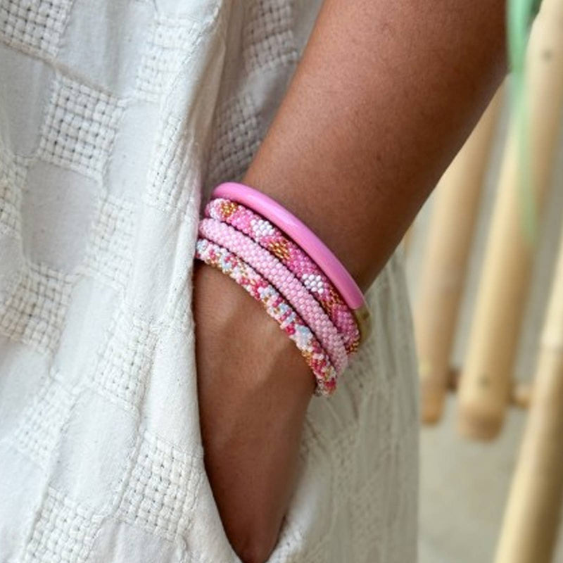 Nepalese Bracelet pink pastels  R26