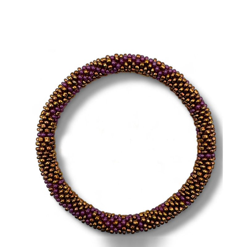 Nepalese Bracelet violet/gold Maison Kizo