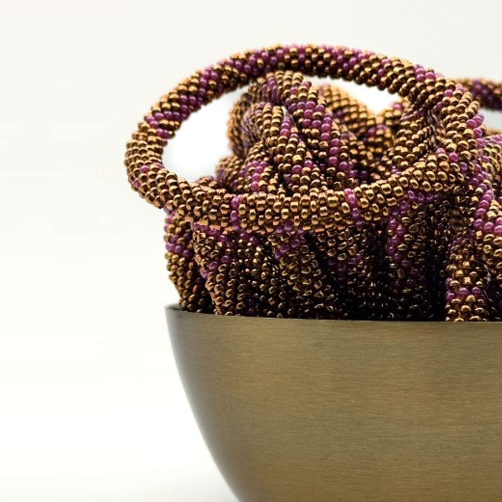 Nepalese Bracelet violet/gold Maison Kizo