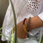 Nepalese Bracelet wine/gold Maison Kizo