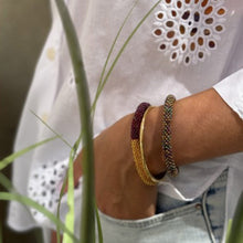 Nepalese Bracelet wine/gold Maison Kizo