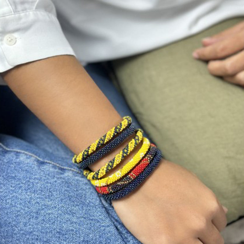 Nepalese Bracelet yellow/blue Maison Kizo