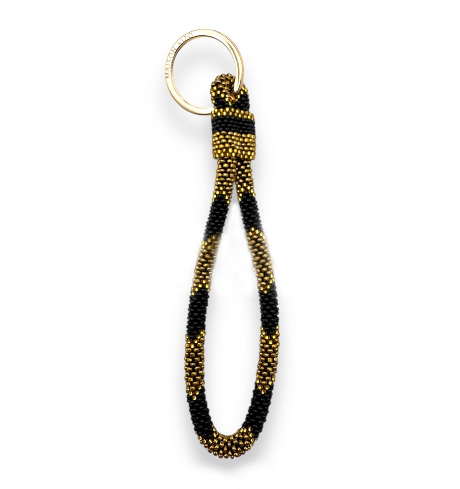 Nepalese Keychain black/gold Maison Kizo