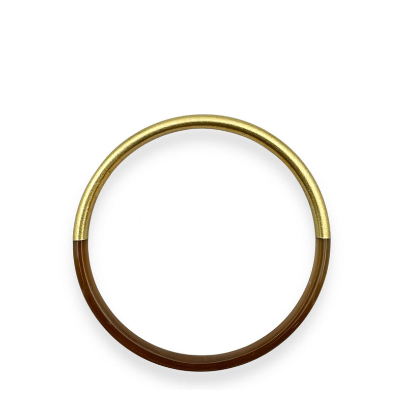 Thin Buffle Horn Bracelet doré Maison Kizo