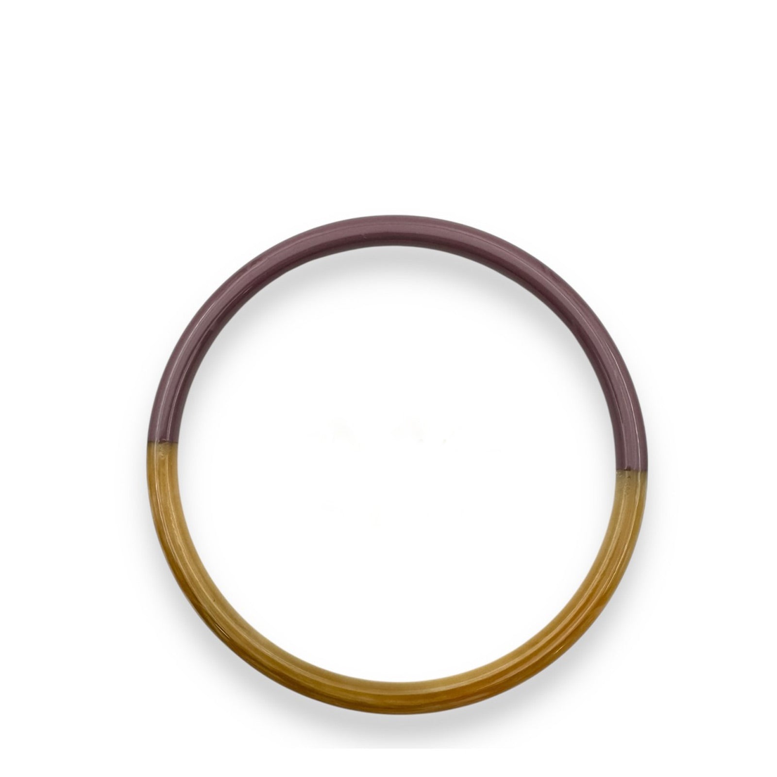 Thin Buffle Horn Bracelet mauve poudré Maison Kizo