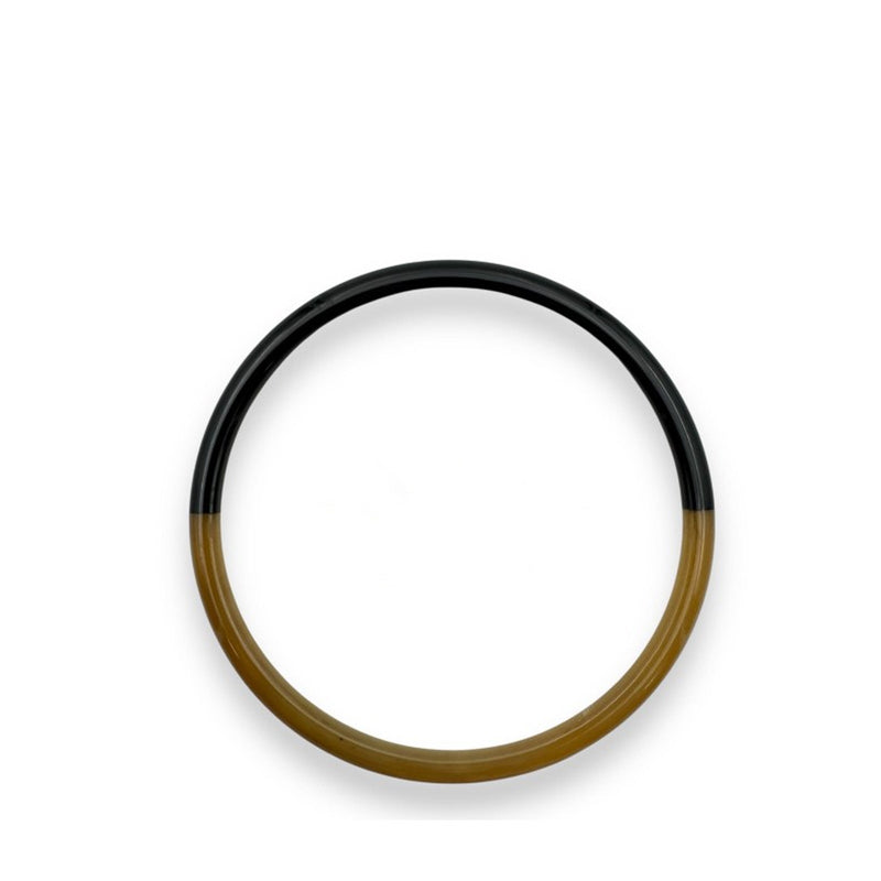 Thin Buffle Horn Bracelet noir Maison Kizo