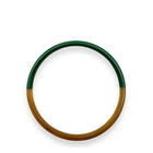 Thin Buffle Horn Bracelet vert intense Maison Kizo