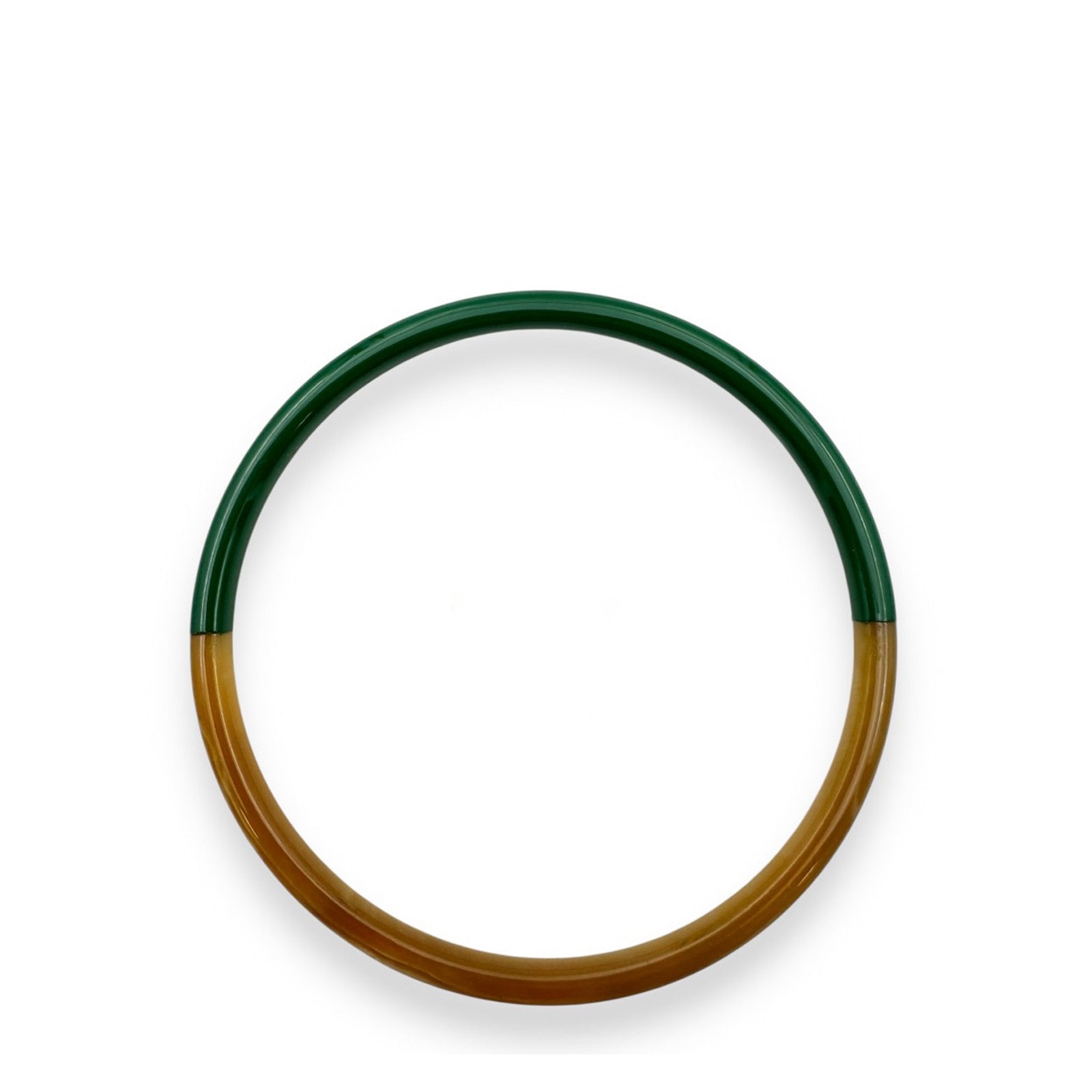 Thin Buffle Horn Bracelet vert intense Maison Kizo