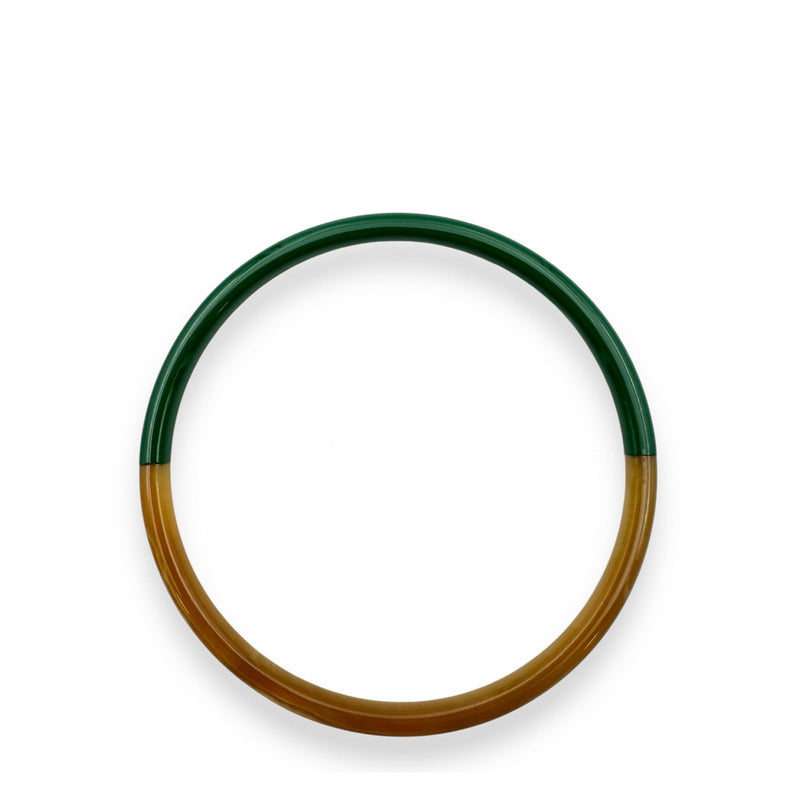 Thin Buffle Horn Bracelet vert intense Maison Kizo