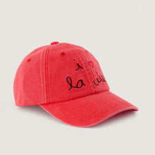 Beaumont I Love La Vie twill poppy washed Maison Labiche