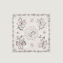 Boulnois Clover Hope Silk Scarf ivory Maison Labiche
