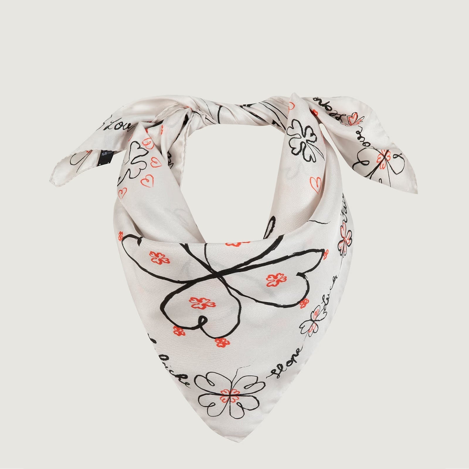 Boulnois Clover Hope Silk Scarf ivory Maison Labiche