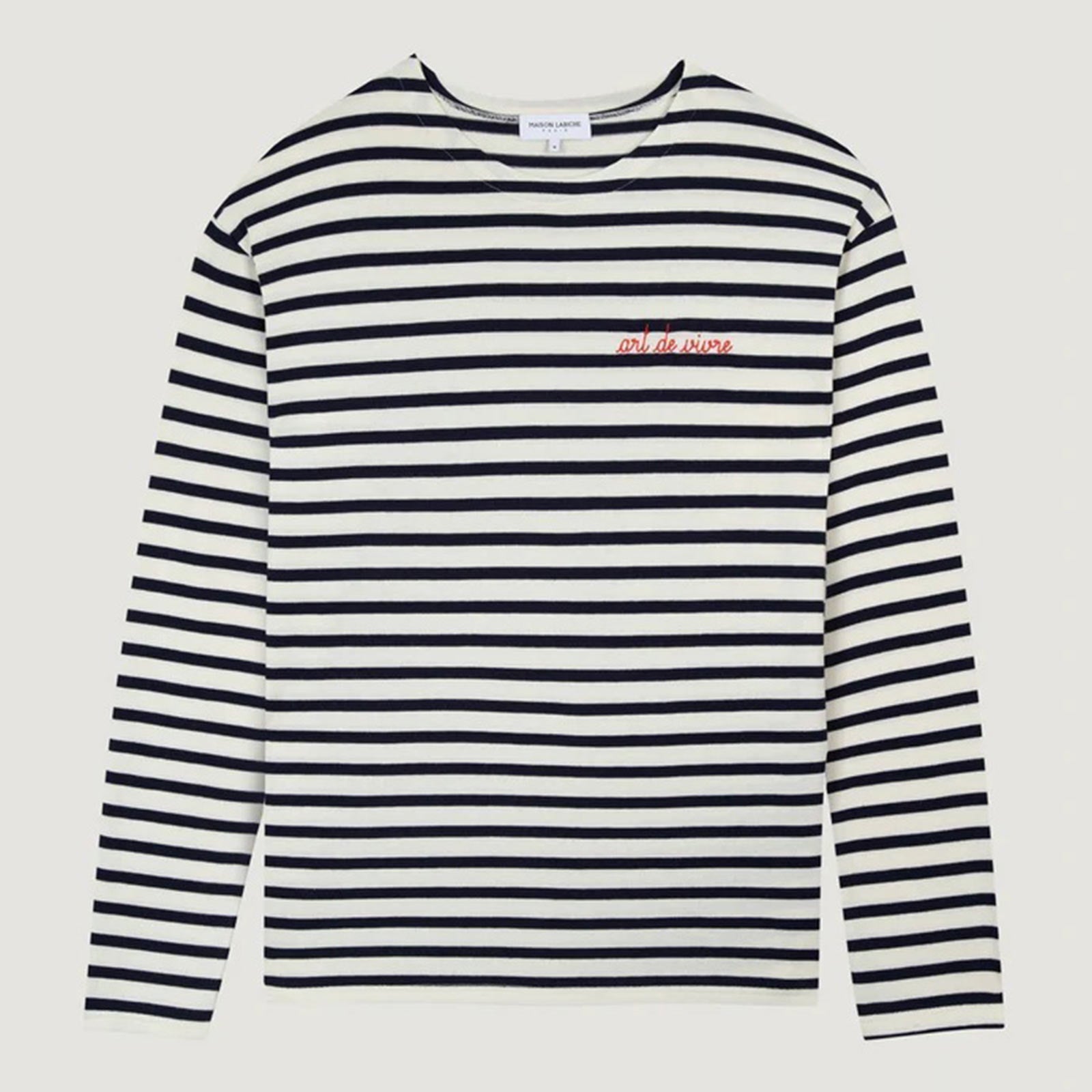 Colombier Longsleeve Art De Vivre Men ivory/navy