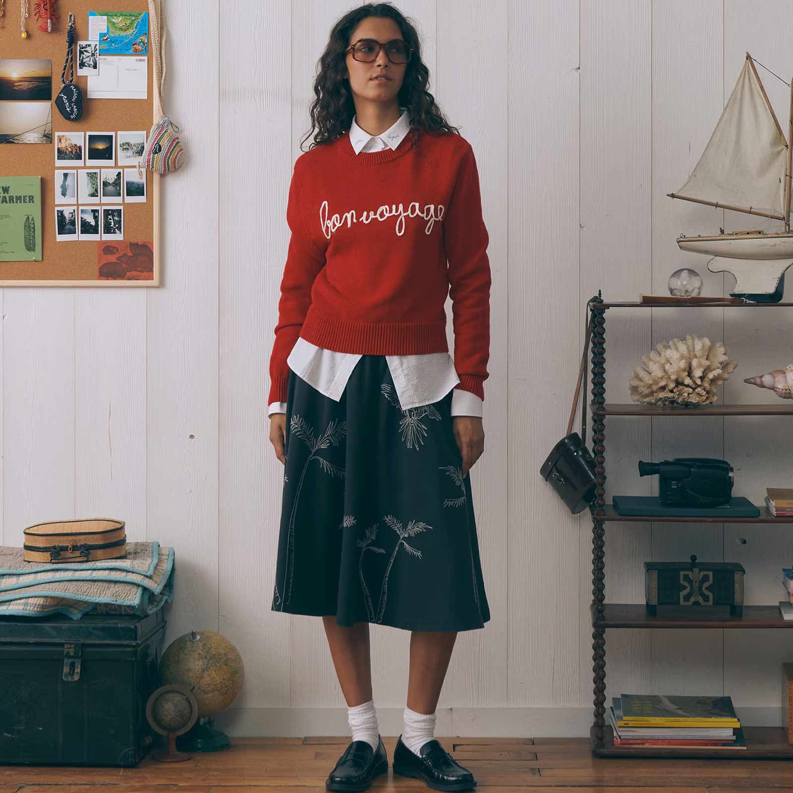 Formige Bon Voyage Jumper poppy Maison Labiche