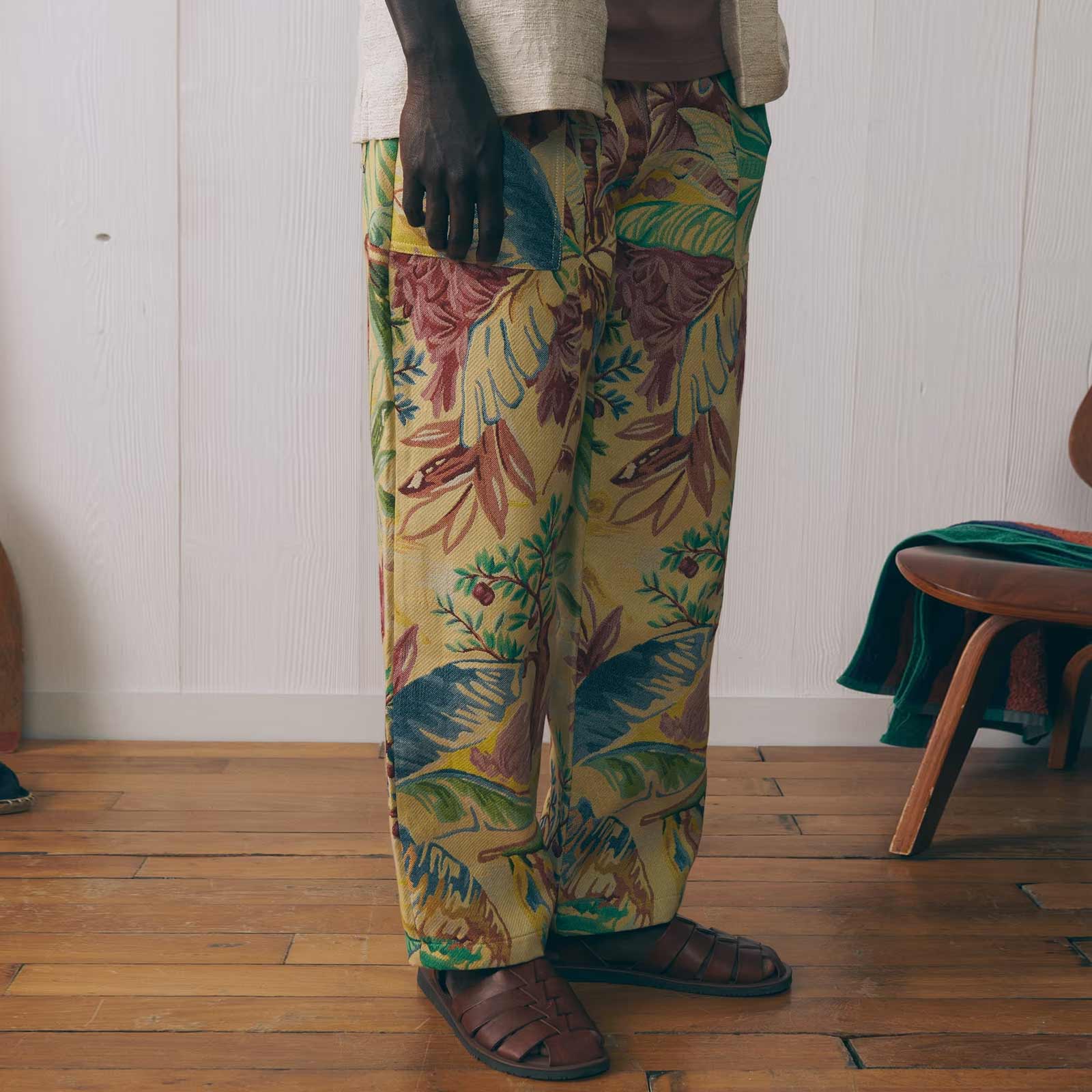 Guignier Pant palm tree jacquard Maison Labiche