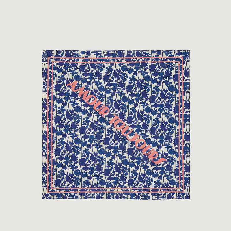 Lampue Bandana Retro Flower marine Maison Labiche