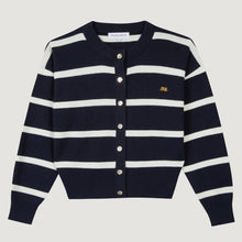 Laonnais Patch ML Cardigan navy/ivory