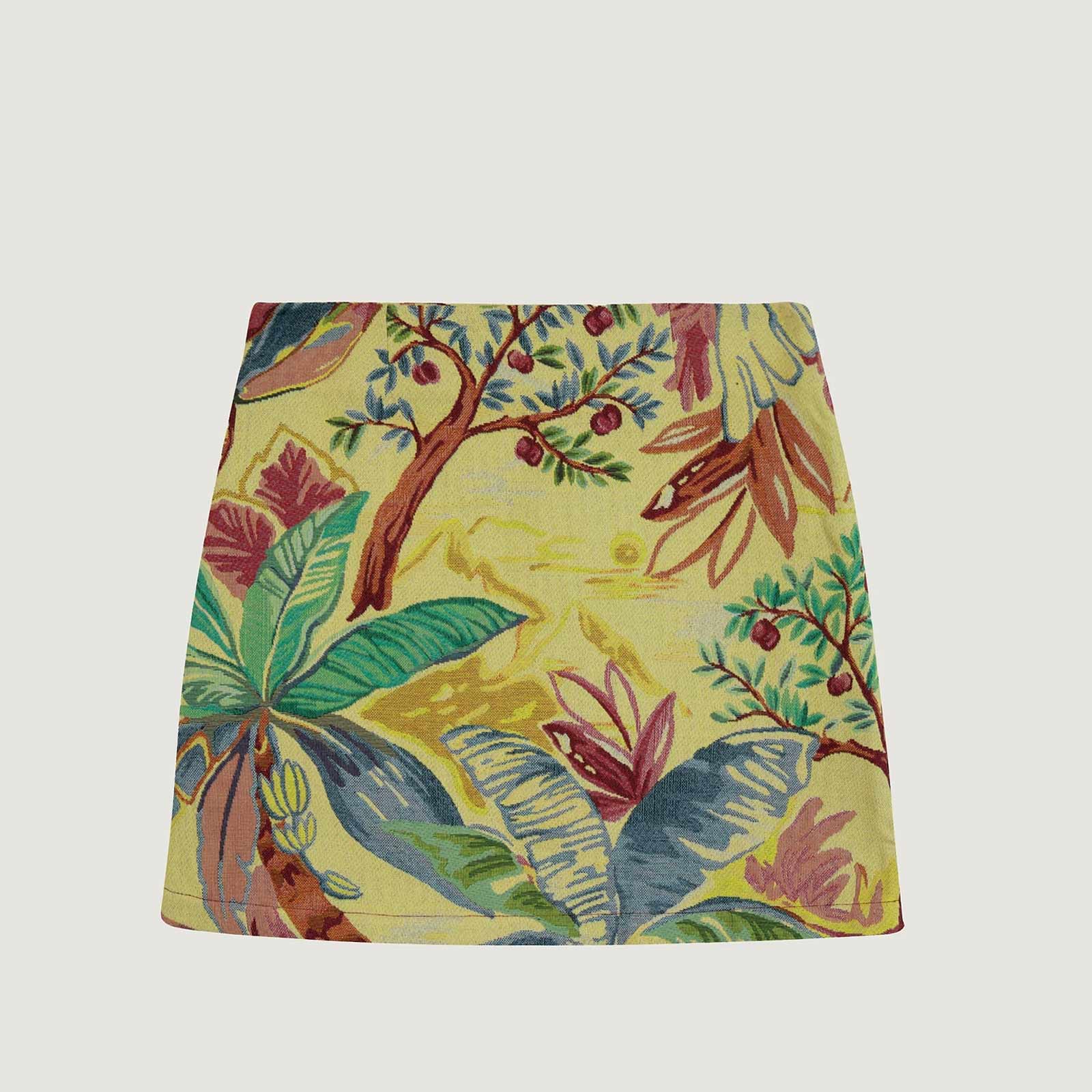 Missofee Skirt palm tree jacquard Maison Labiche