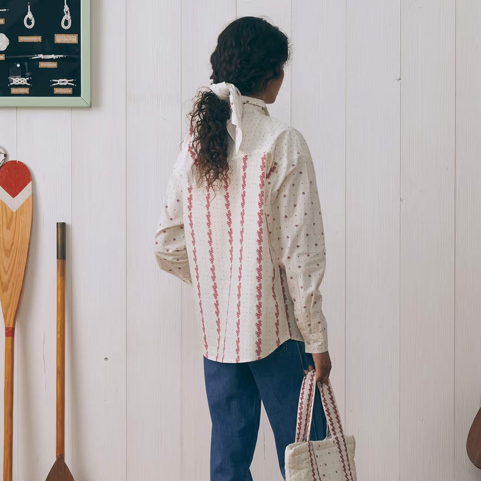 Monselet Flowers Shirt flowers patch print Maison Labiche