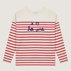 Montpar I Love La Vie/GOTS Longsleeve ivory/poppy Maison Labiche