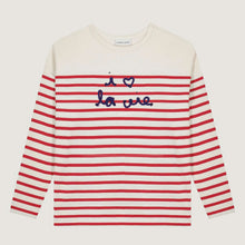 Montpar I Love La Vie/GOTS Longsleeve ivory/poppy Maison Labiche