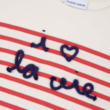 Montpar I Love La Vie/GOTS Longsleeve ivory/poppy Maison Labiche
