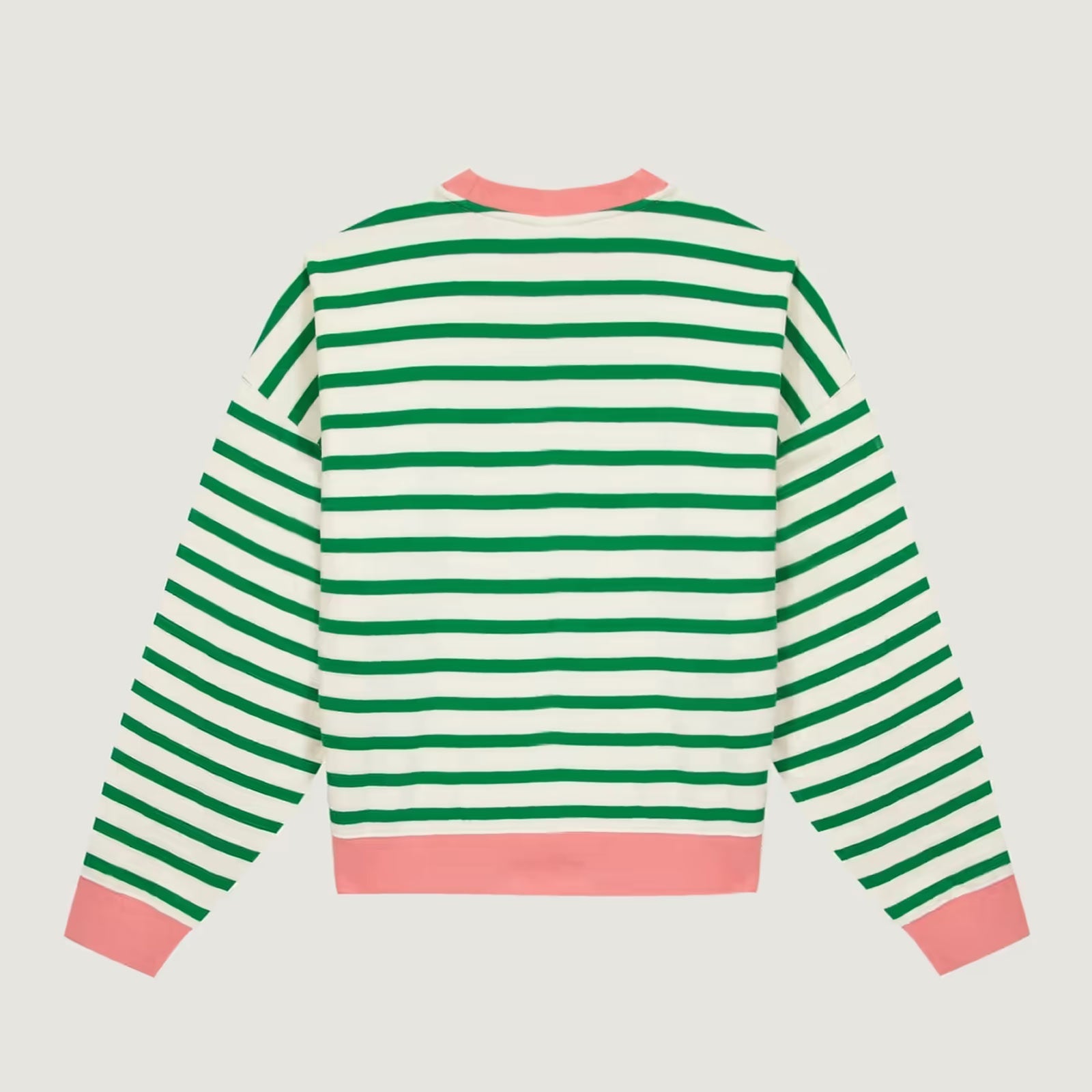 Petiet A La Vie A L'Amour Sweater ivory jungle green Maison Labiche
