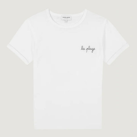 Poitou T-Shirt La Plage white