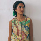 Valhubert Sleeveless Jacket palm tree jacquard Maison Labiche