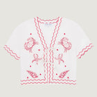 Veneur Blouse seashells offwhite Maison Labiche