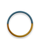 Thin Buffle Horn Bracelet bleu canard Maison Kizo