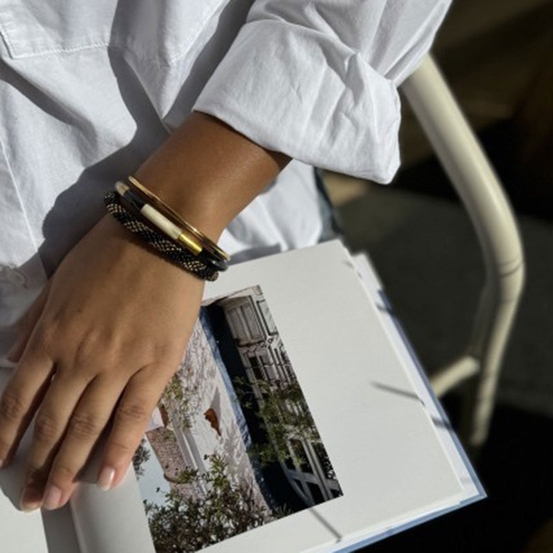 Buffle Horn Bracelet mc noir C24 Maison Kizo