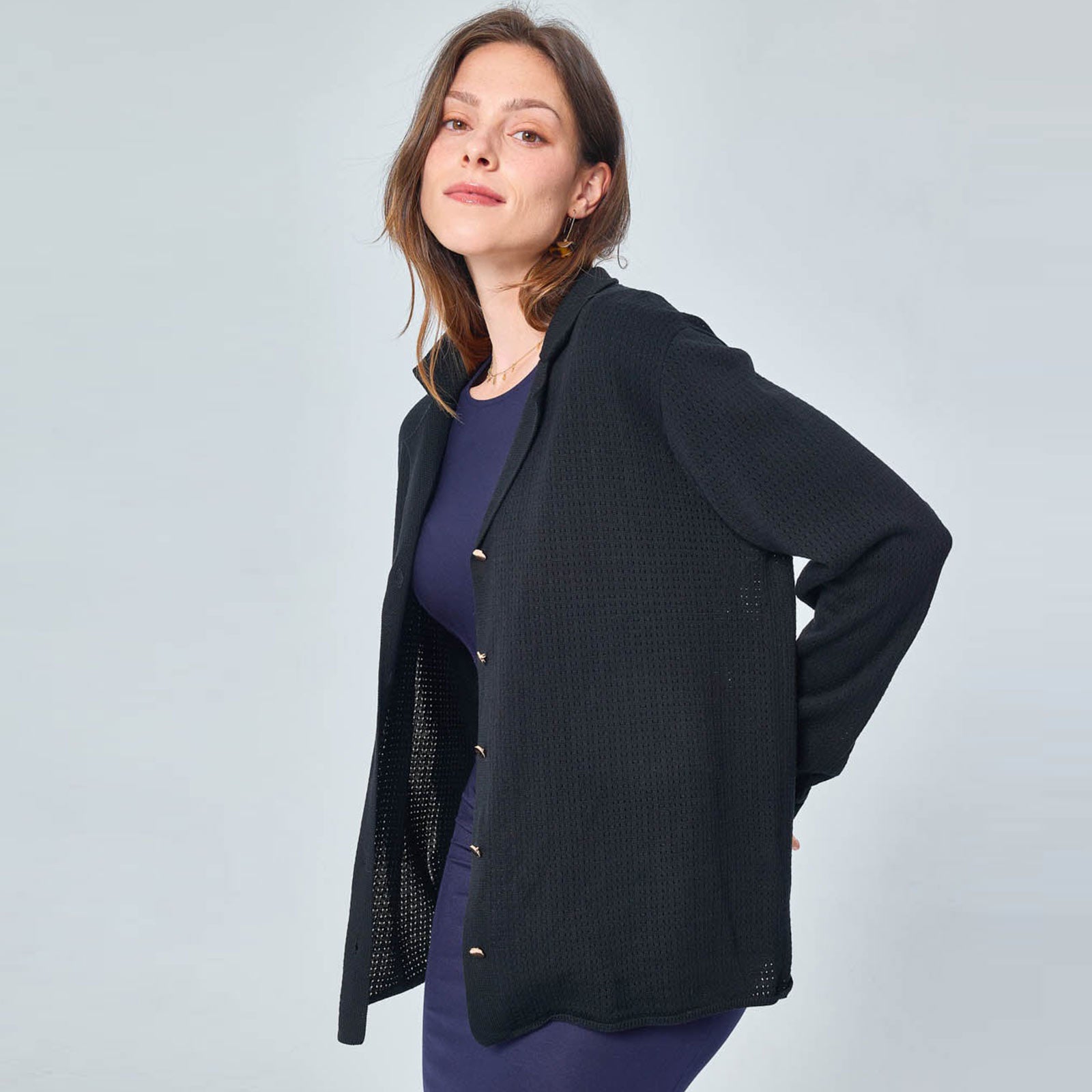 Fadil Cardigan charbon