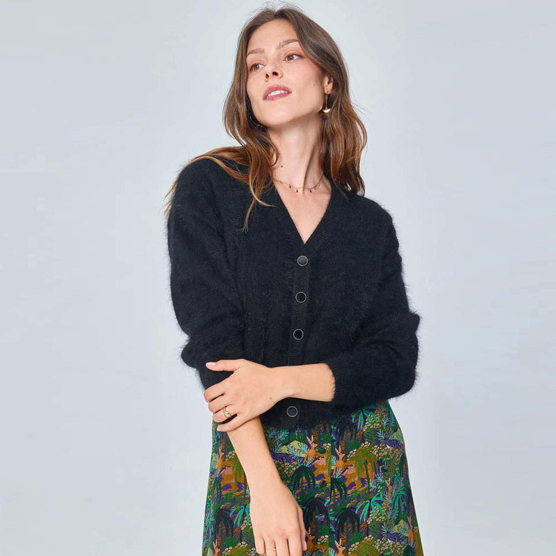 Gustavia Cardigan charbon