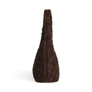 HaymaMBG Suede Weave Handbag dark brown 4692SUW-202 Markberg Denmark