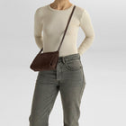 MarciMBG Suede Crossbody Bag dark brown Markberg Denmark