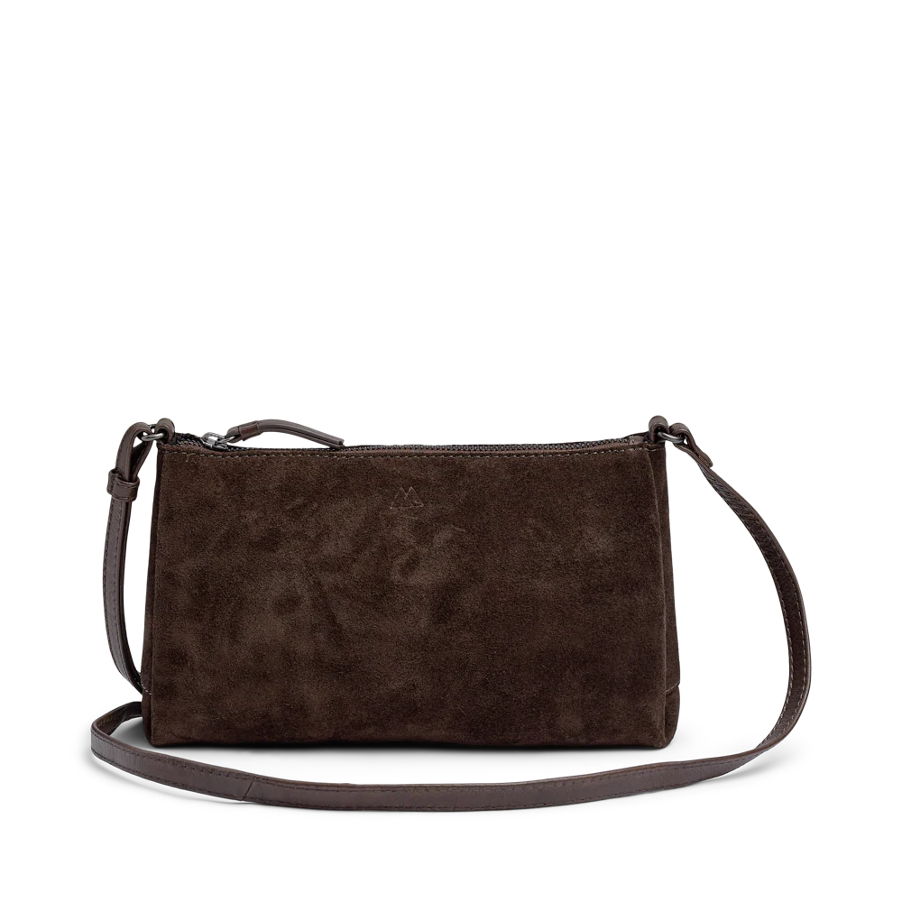 MarciMBG Suede Crossbody Bag dark brown Markberg Denmark