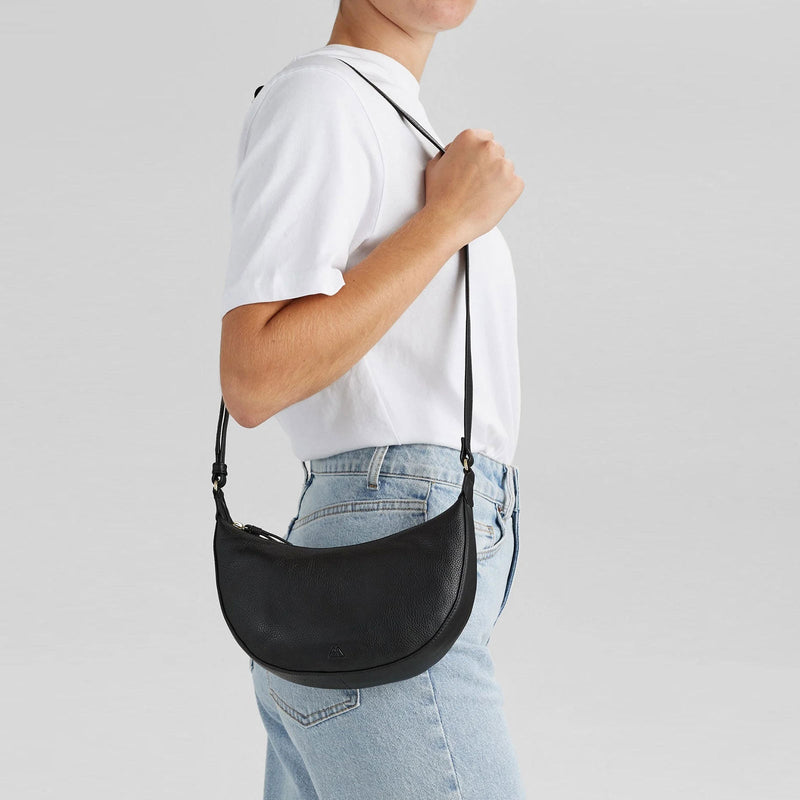 FayeMBG Crossbody Bag Soft Vintage black w/br. gold Markberg Denmark