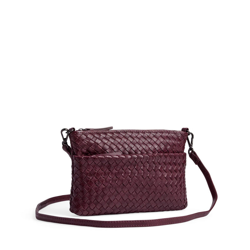 KarimaMBG Crossbody Bag Weave burgundy Markberg Denmark