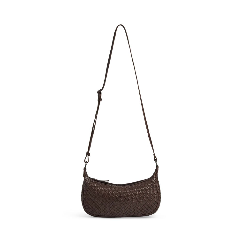 Mini MuseMBG Bag Weave dark brown Markberg Denmark