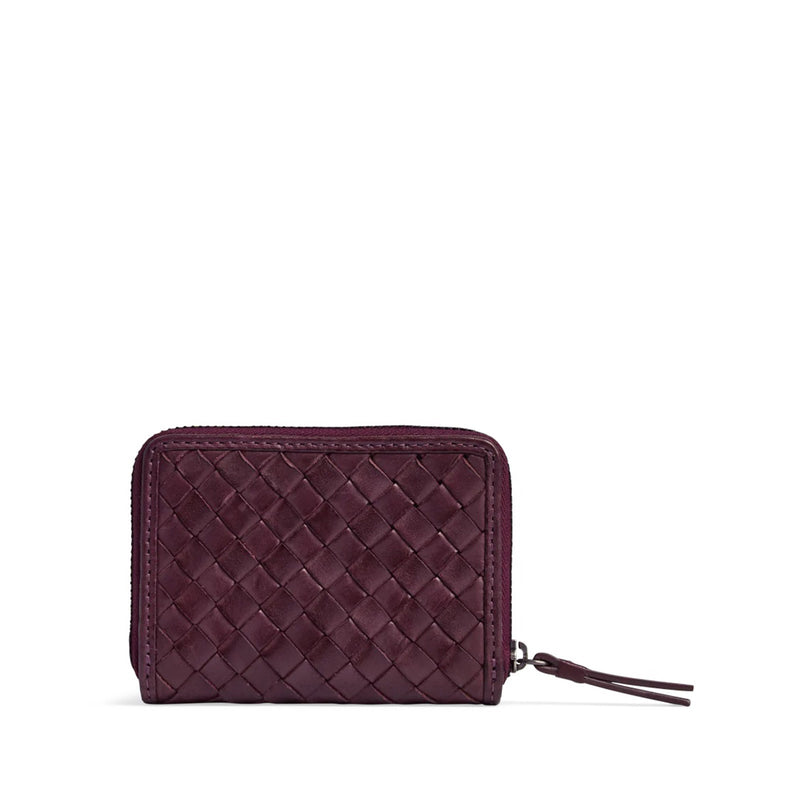 SelmaMBG Wallet Weave burgundy Markberg Denmark
