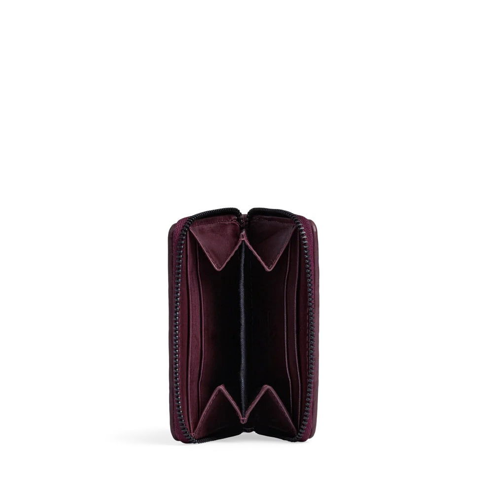 SelmaMBG Wallet Weave burgundy Markberg Denmark